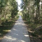 Bikeway Ningi to Bribie Island beside Bribie Island Road.  Maintained by Main Roads.  CPTED compliant.